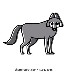 Wolf cartoon animal