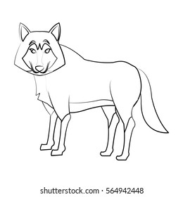 Wolf Cartoon Icon Stock Vector (Royalty Free) 564942448 | Shutterstock