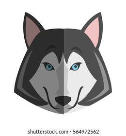 wolf cartoon icon