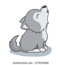 Wolf Isolated Illustration Cartoon