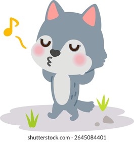 A wolf character walking freely, Lone Wolf