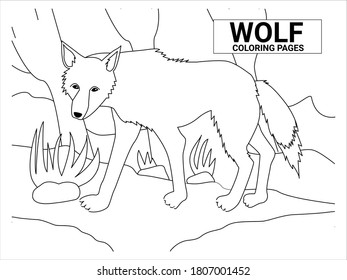 2,962 Wolf color page Images, Stock Photos & Vectors | Shutterstock