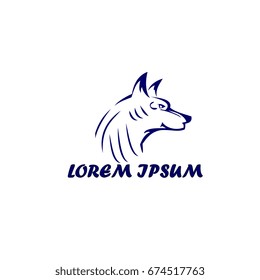 Wolf for company logo