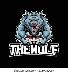 The Wolf With Controller Mascot