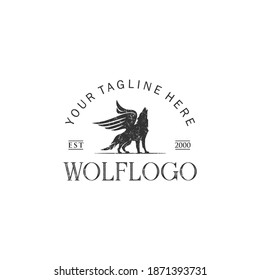Wolf Creative Concept Logo Design Template