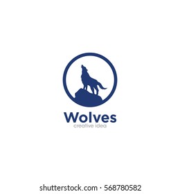 Wolf Creative Concept Logo Design Template