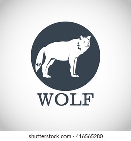 Wolf design. Animal concept.Wildlife animal, vector illustration
