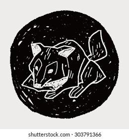 wolf doodle