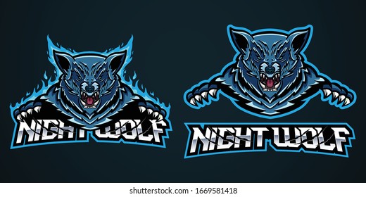 Wolf E Sport Logo Vector