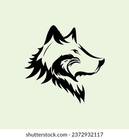 The Wolf And Eagle Head Logo