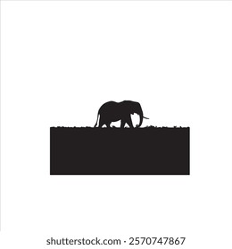 A WOLF AND ELEPHANT DESIGN OF Silhouettes ADS AND MARKETING PROJECT 