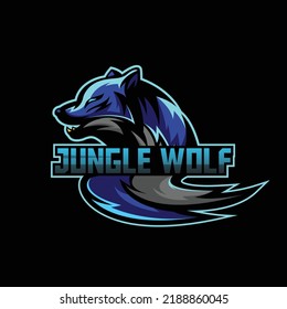 Wolf Esport Logo Gaming Team