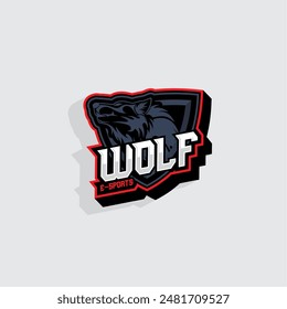 Wolf eSport Logo, für die Identität Ihres eSports Teams