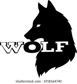 Wolf Esport logo on transparent background. Vector.