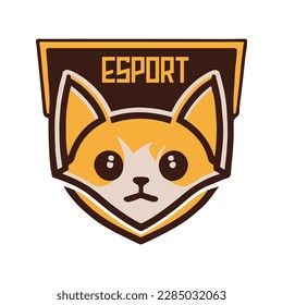 Wolf esport mascot logo design