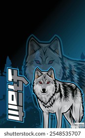 Wolf E-sports Wallpaper Background Design