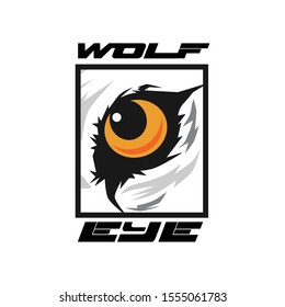 wolf eye logo design for all