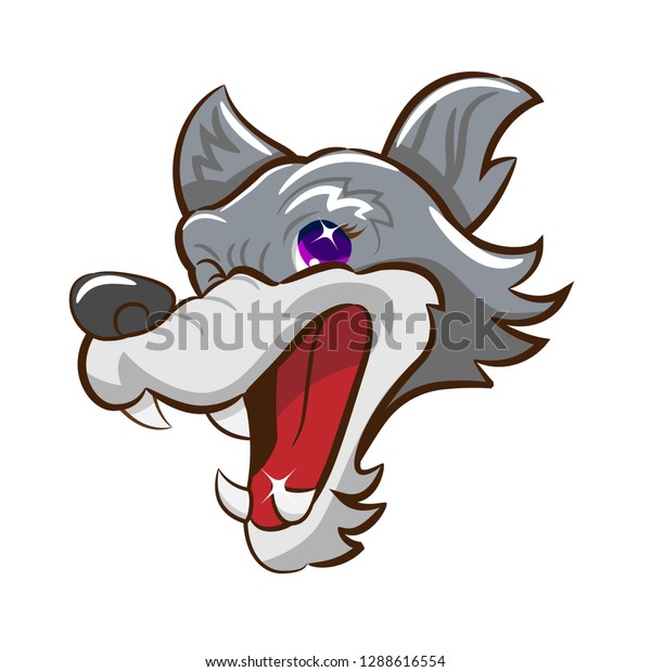 Wolf Face Clipart Stock Vector Royalty Free