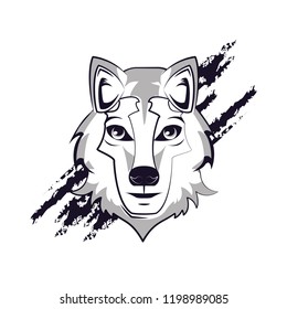 Wolf face cool sketch