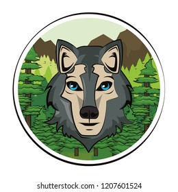 Wolf face cool sketch