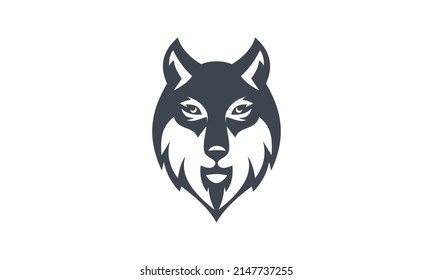 Wolf Face Logo Vector Design Stock Vector (Royalty Free) 2147737255 ...