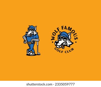 Wolf famous golf club logo