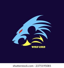 un lobo con una cara feroz