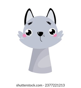 Wolf Finger Toy y Puppet para Ilustración vectorial de la obra de entretenimiento