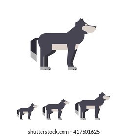 Wolf flat icon