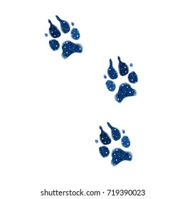 Wolf Footprint Illustration