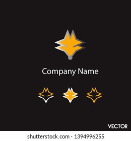 Wolf and Fox fitness logo vector