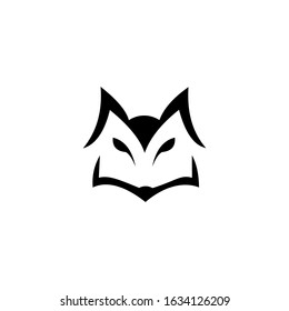 wolf fox logo vector icon illustration, Logo for buttons, websites, mobile apps and other design needs. Vector image of contour label