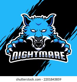 WOLF GAMING ESPORT MASCOT LOGO