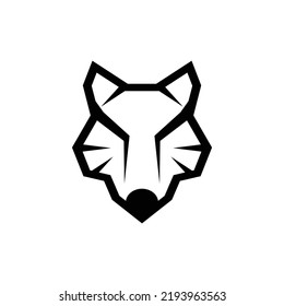 Wolf Geometric Modern Illustration Logo
