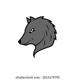 mano de lobo dibujada sobre fondo blanco. Perfecto uso para web, patrón, diseño, icono, ui, ux, etc.
