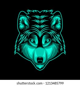 wolf head amazing design for your company or brand