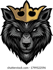 WOLF HEAD CUSTOM ILLUSTRATION VECTOR DESIGN