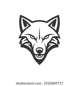 Wolf head. Design element for sport team logo, emblem, badge, mascot.
