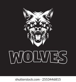 wolf head design vector illustration