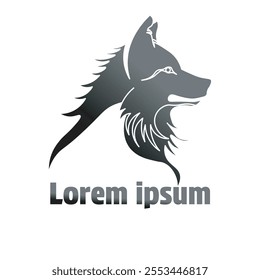 wolf head design vector illustration