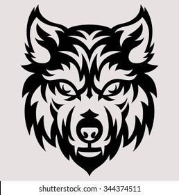 Wolf Head Icon Stock Vector (Royalty Free) 344374511 | Shutterstock