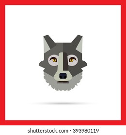 Wolf head icon