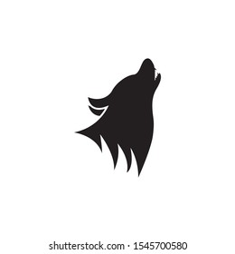 Wolf head icon logo vector illustration