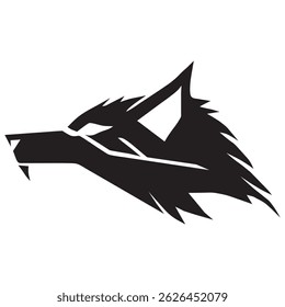 wolf head icon vector design
