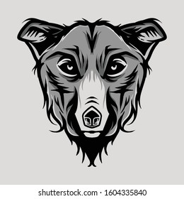 a wolf head illustration design mascot