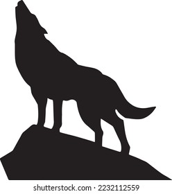 Wolf head illustration Logo Design. Wolf mascot vector art. Frontal symmetric image of a wolf looking dangerous.wolf face
