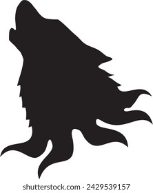 wolf head illustration vector design. wolf creative vector design. wolf logo design


