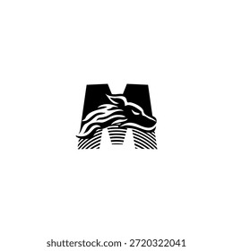 Vector de logotipo de letra M de cabeza de lobo para Equipos de deportes electrónicos y juegos. Ideal para una marca competitiva, identidad de equipo, imágenes en streaming, tipografía moderna y diseños agresivos
Descripción