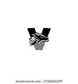 Wolf Head Letter V Logo Vektor für Sport- und Gaming-Teams. Ideal für konkurrenzfähiges Branding, Teamidentität, visuelles Streaming, moderne Typografie und aggressives Design
Beschreibung