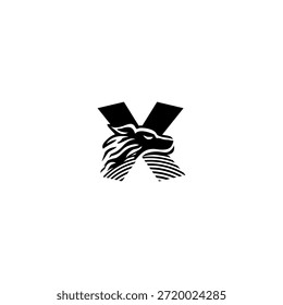 Wolf Head Letter X Logo Vector for esports and gaming teams. Ideal for competitive branding, team identity, streaming visuals, modern typography, and aggressive designs
Description